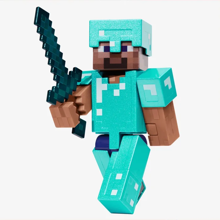 Mattel Creations - Minecraft Diamond Level Steve Collector Action Figure