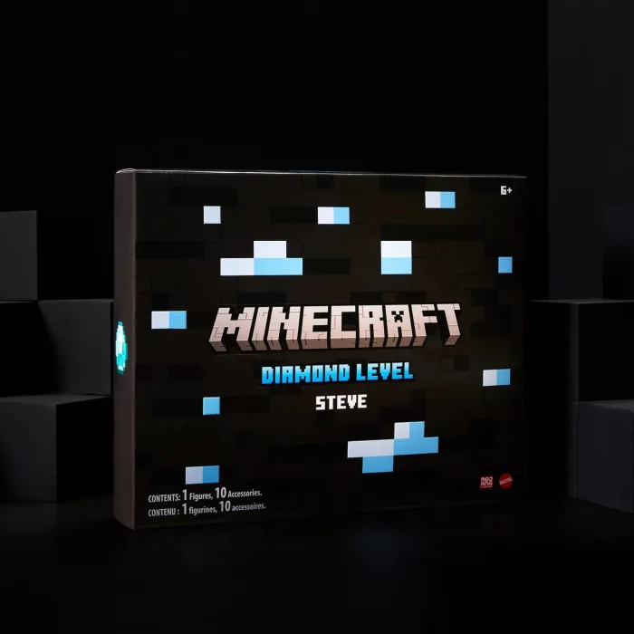 Mattel Creations - Minecraft Diamond Level Steve Collector Action Figure - Image 4